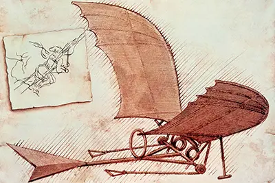 Entwurf einer Flugmaschine Leonardo da Vinci